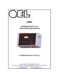 Thumbnail of document Manual - QIRF Series Refrigerant Gas Transmitter/Sensors